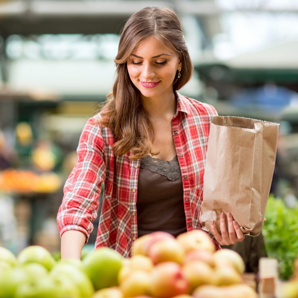 buying fruit produce for making juice