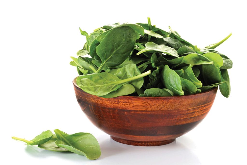bowl of spinach