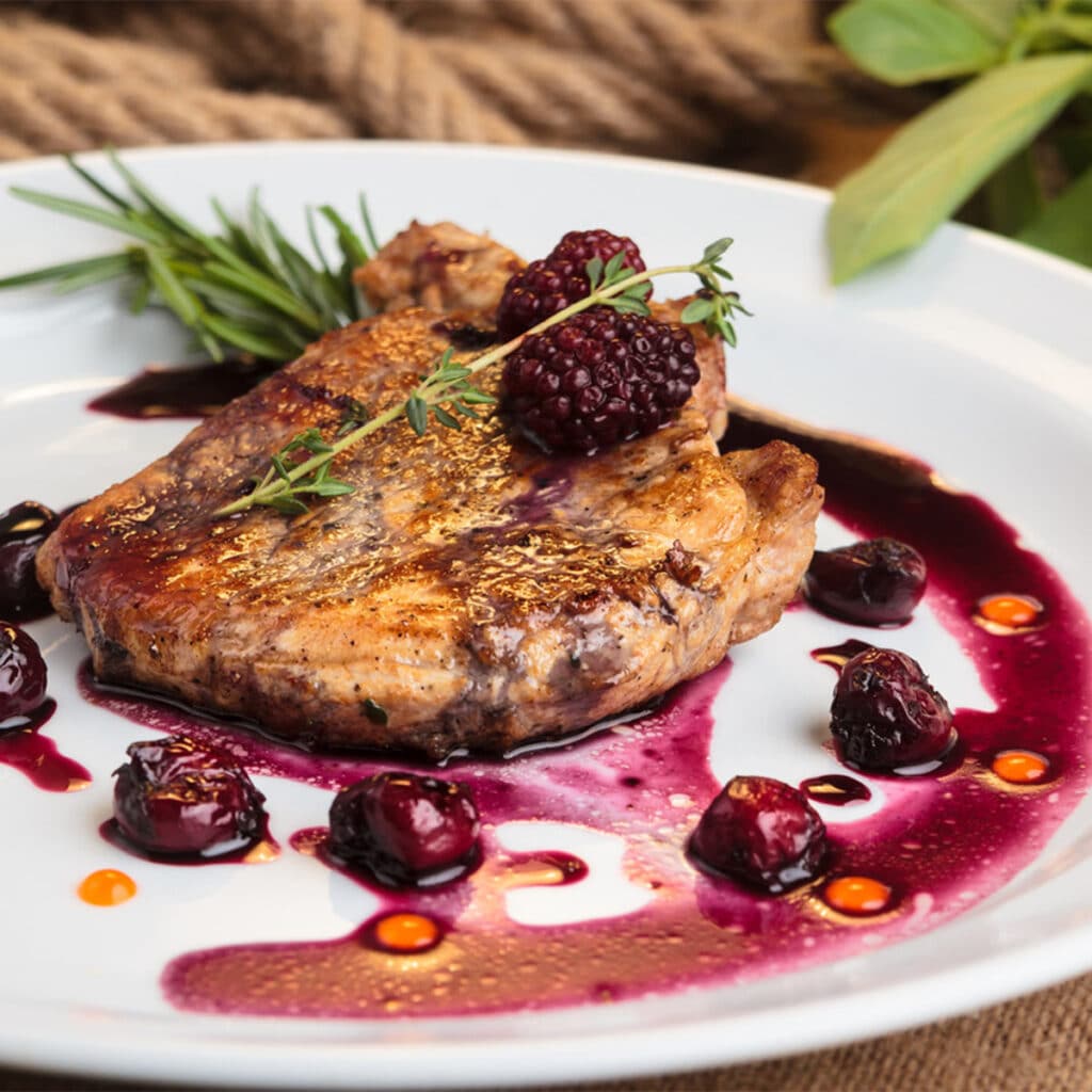 blackberry pork chops
