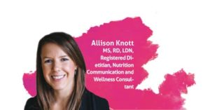 Headshot of article contributor Allison Knott, MS, RD, LDN, Registered Dietitian, Nutrition Communication and Wellness Consultant