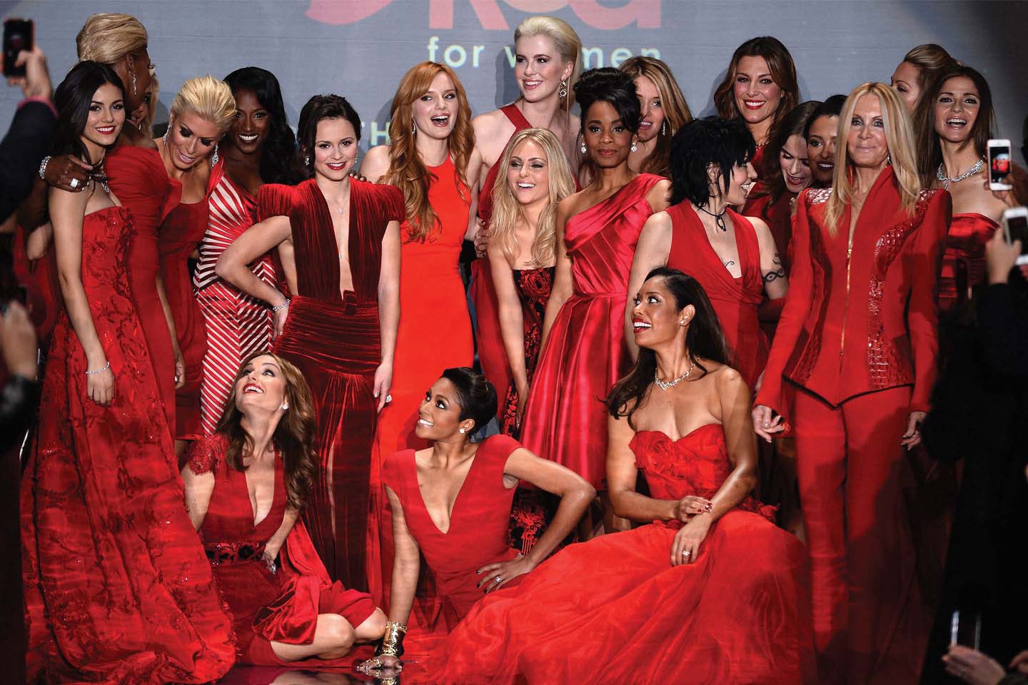 Ignite Red Chattanooga women in red dresses