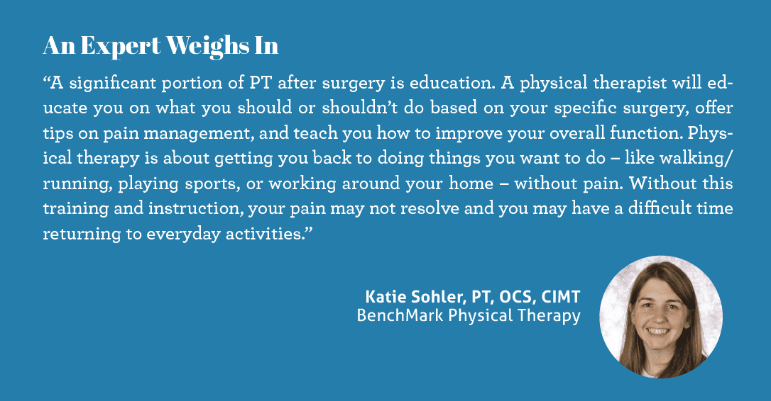 Katie Sohler, PT, OCS, CIMT BenchMark Physical Therapy chattanooga quote