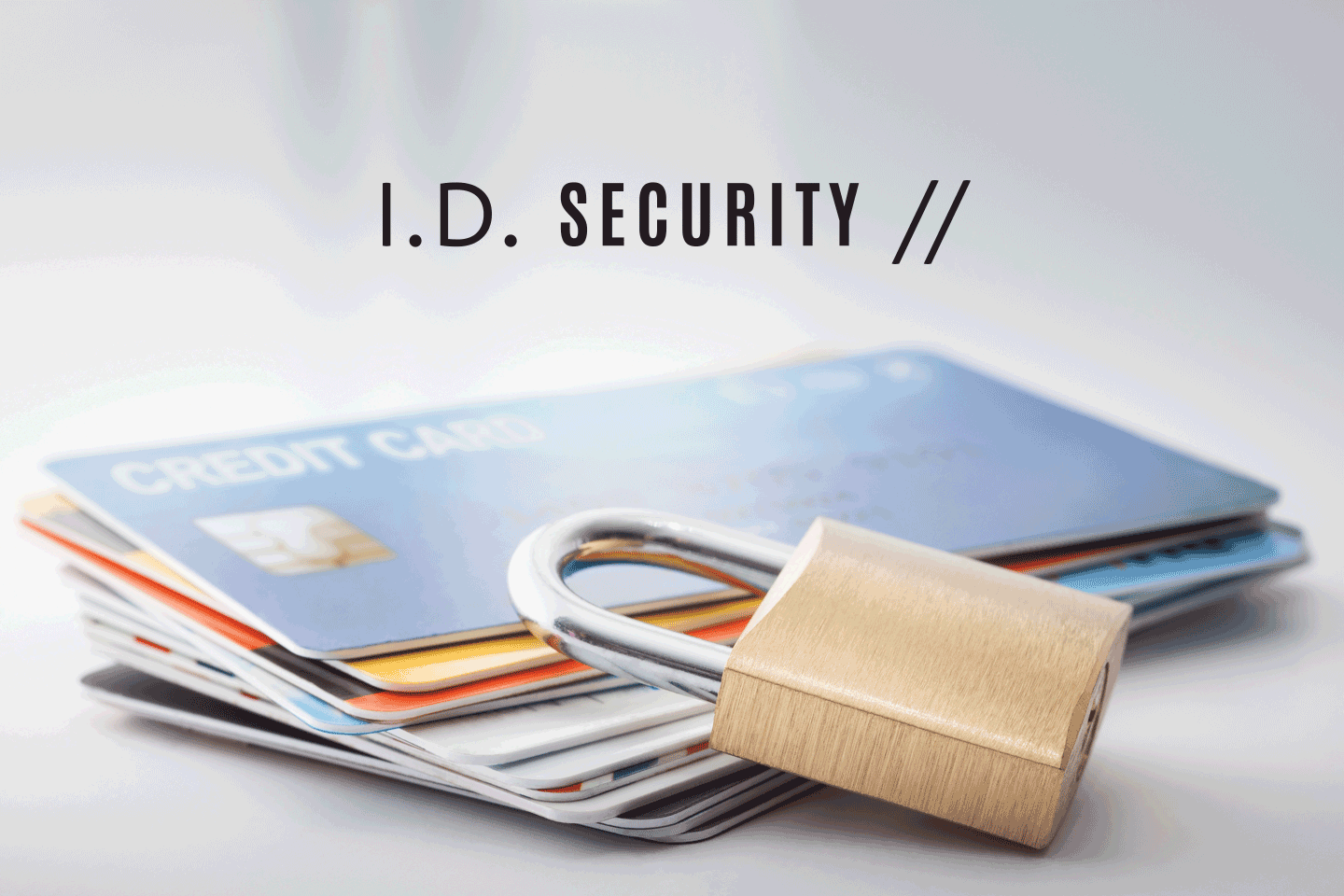 I.D. security chattanooga credit cards and a lock