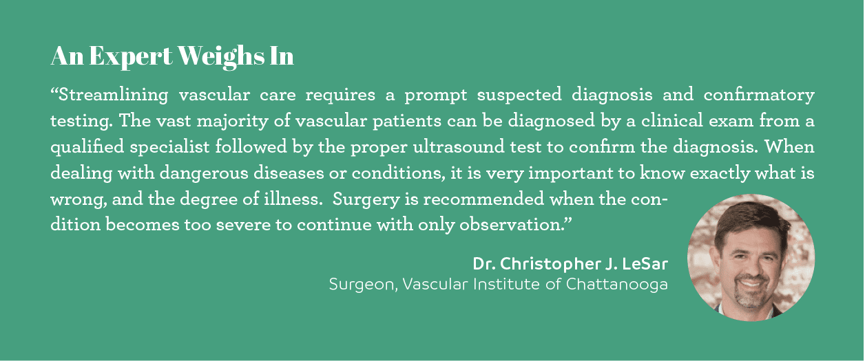 Expert opinion chattanooga doctor christopher j. lesar surgeon vascular institute of chattanooga