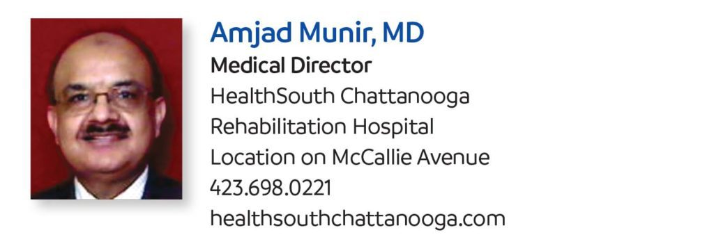 Amjad Munir md medical director healthsouth chattanooga 