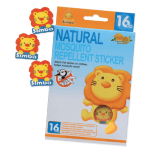 lion simba natural mosquito repellent sticker