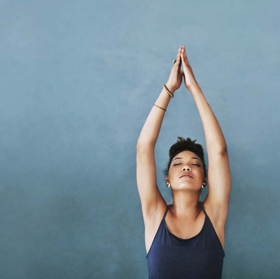 woman doing yoga chattanooga mindfulness