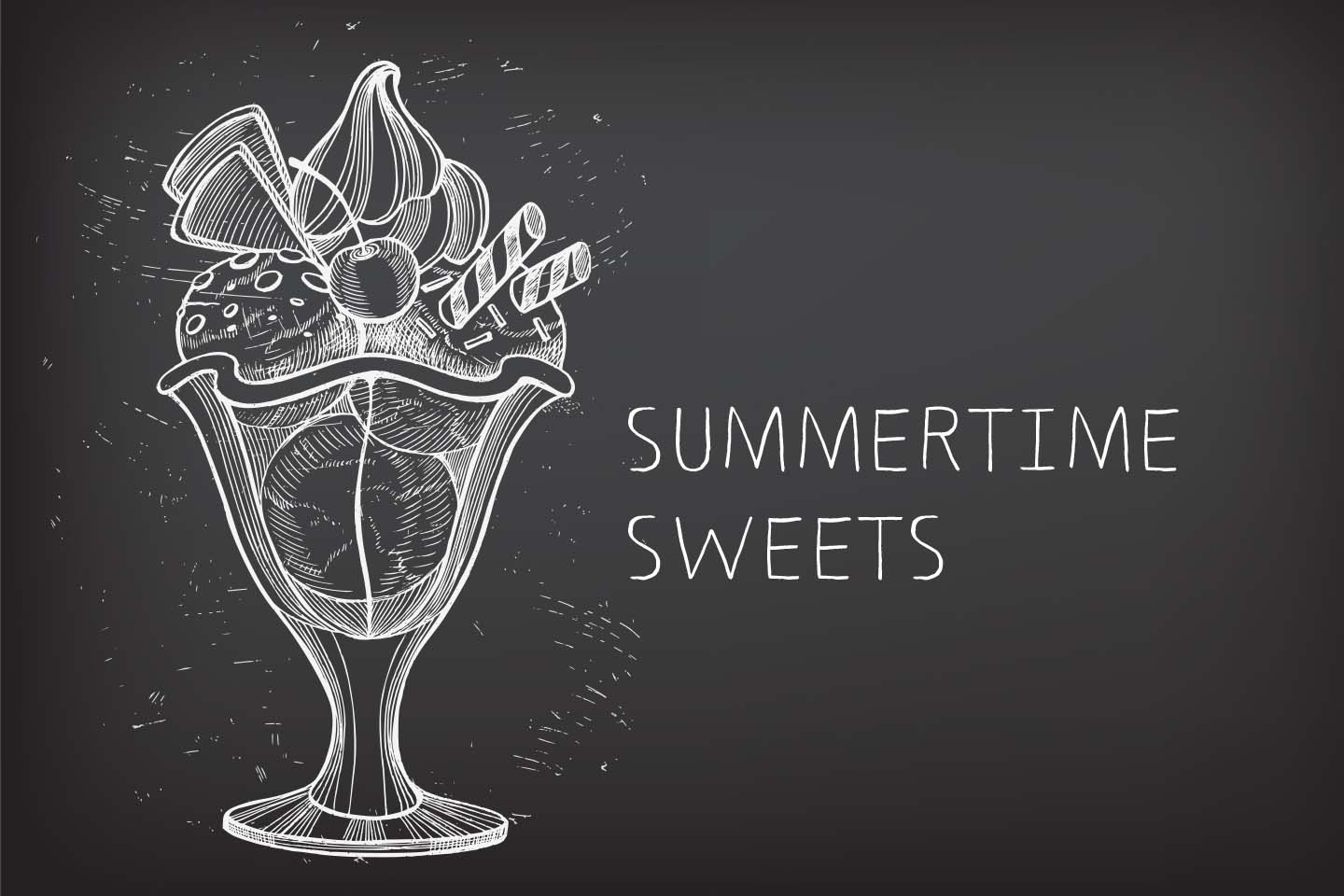 chalkboard ice cream sundae drawing chattanooga