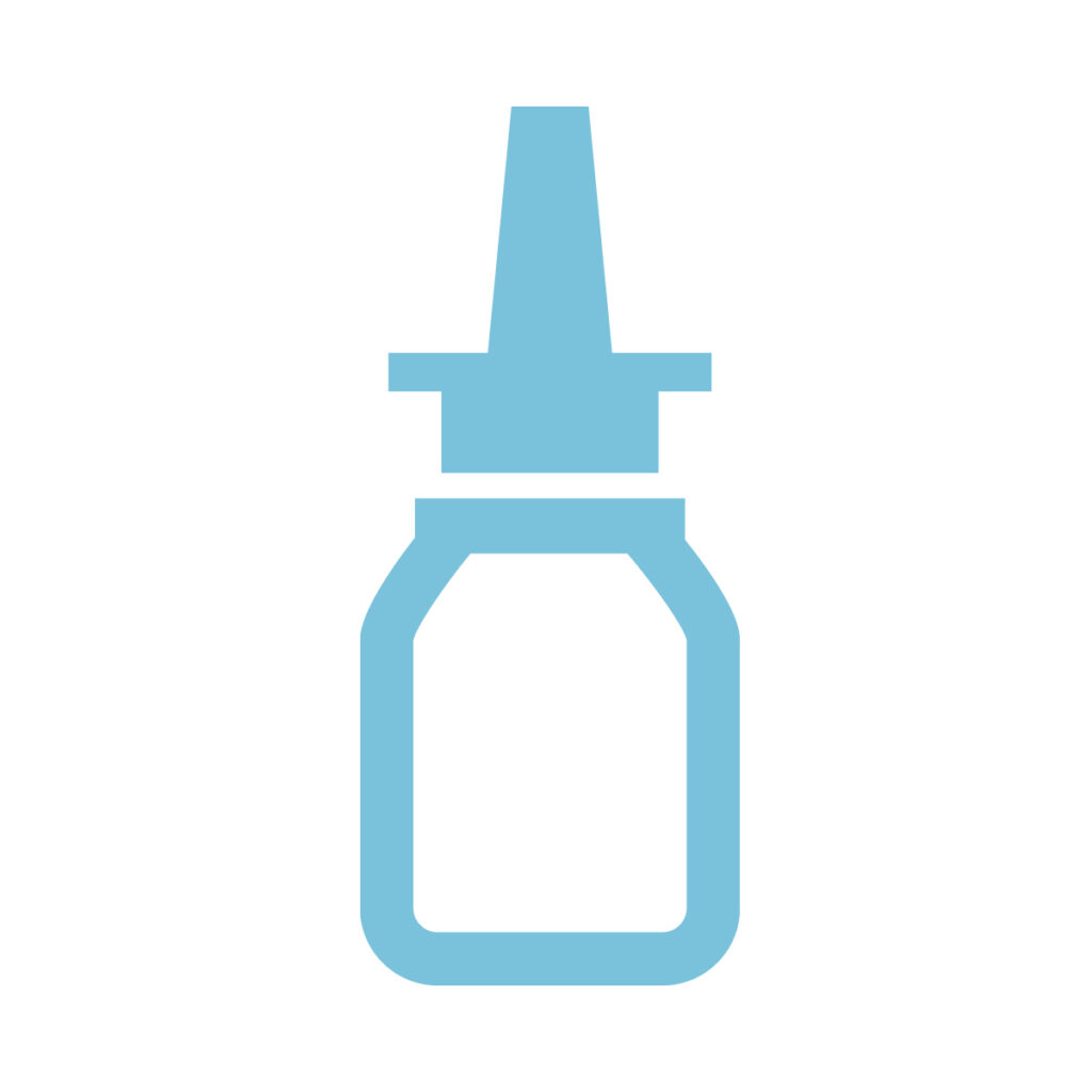 nasal spray graphic icon