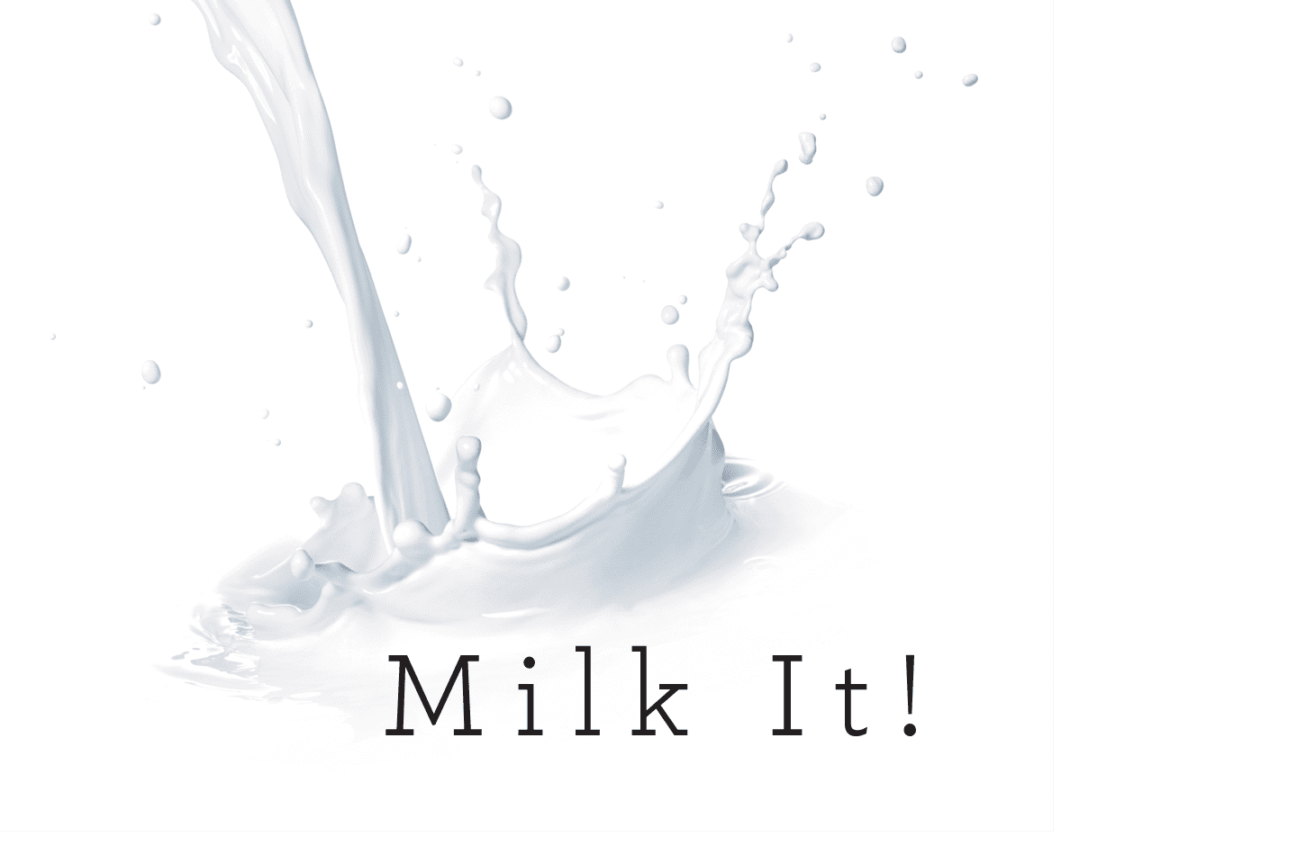 Milk it! splashing milk chattanooga