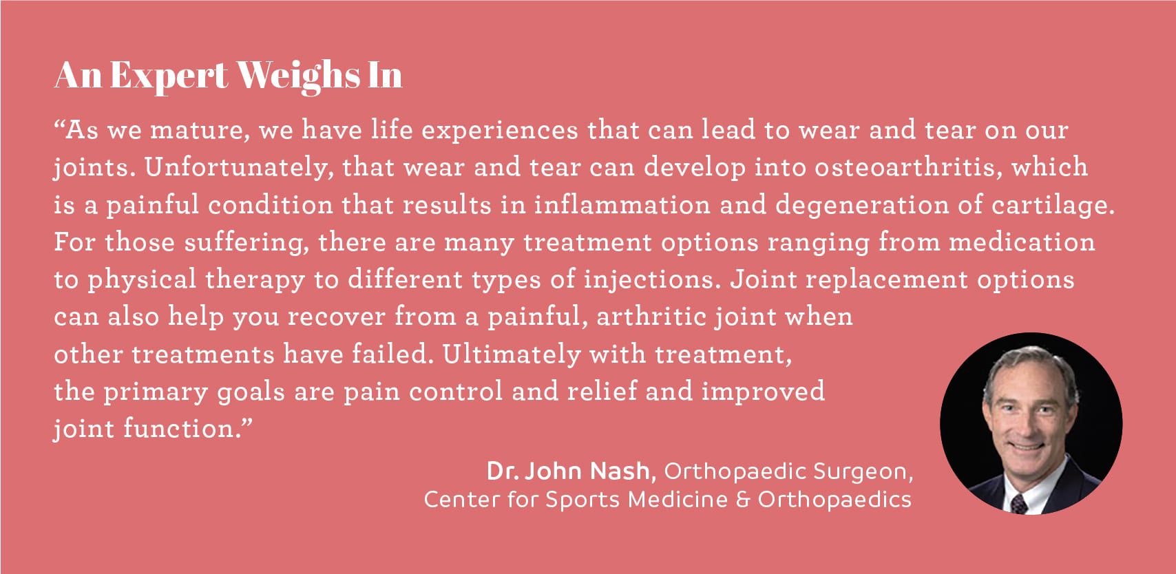 expert opinion chattanooga doctor john nash orthopaedic surgeon center for sports medicine and orthopaedics chattanooga