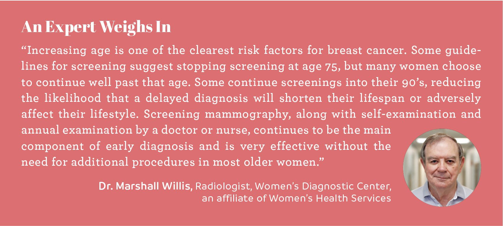 Expert opinion chattanooga doctor marshall willis radiologist women's diagnostic center an affiliate of women's health services