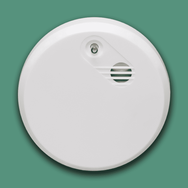 smoke alarm on green background in chattanooga
