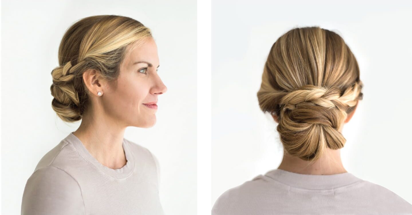 Ginny Kelly in Chattanooga with Classic Chignon with Braids
