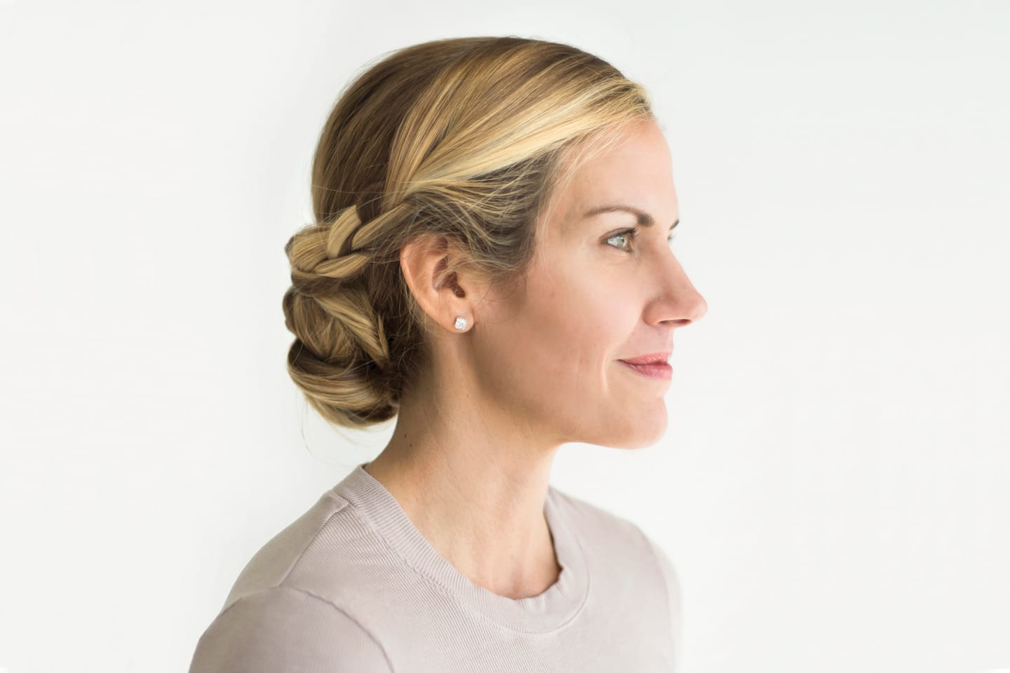 Ginny Kelly in Chattanooga with Classic Chignon with Braids