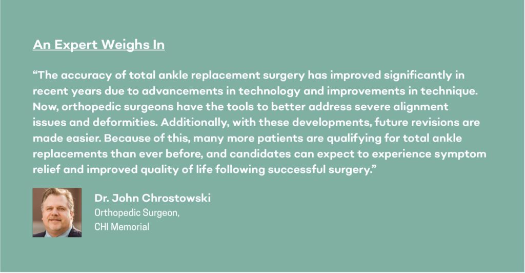 Expert opinion on total ankle replacement in chattanooga from Dr. John Chrostowski