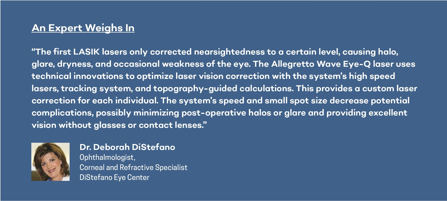 Expert opinion on WaveLight Allegretto Wave Eye-Q laser from Dr. Deborah DiStefano in Chattanooga