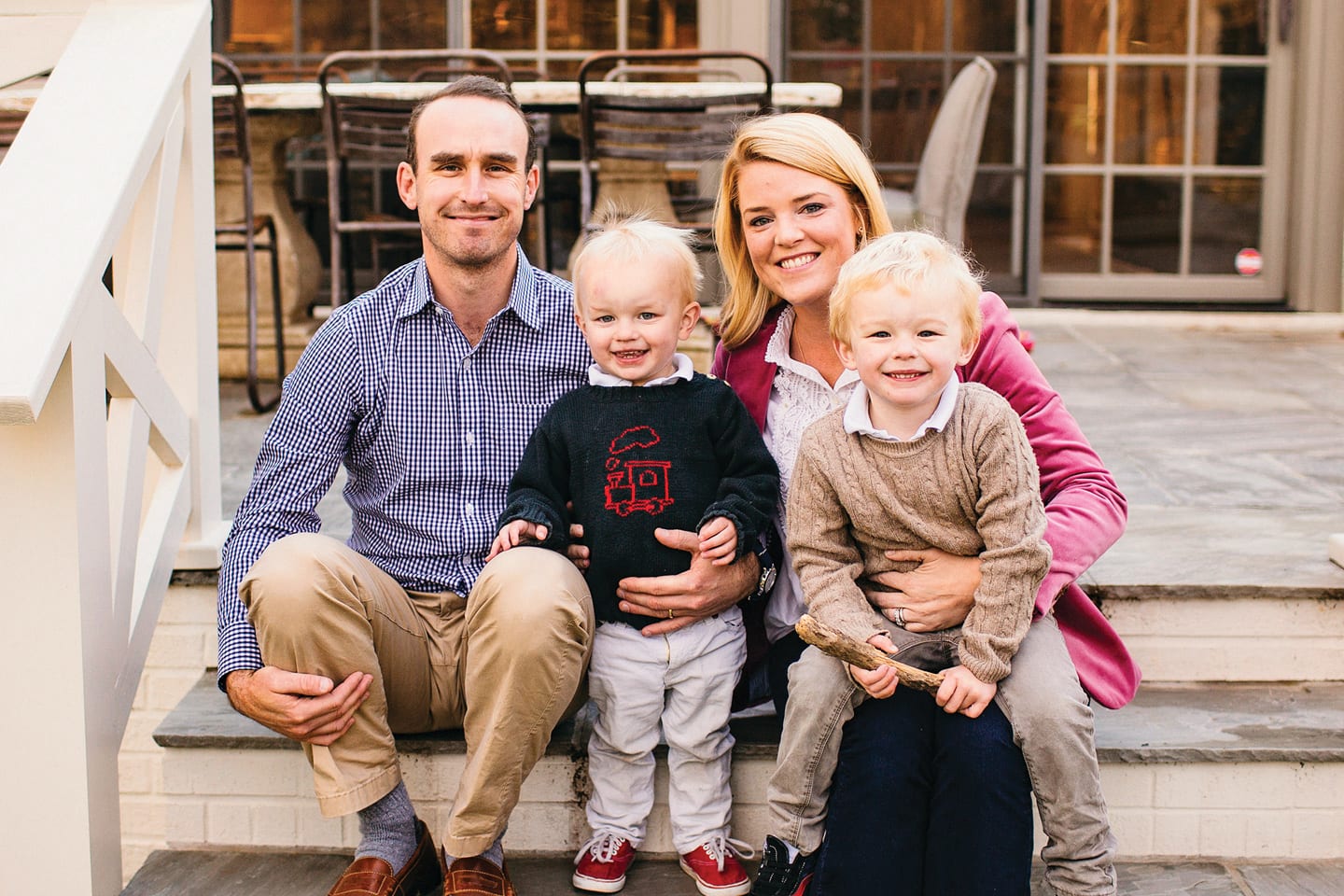 Katherine Currin and happy family in Chattanooga