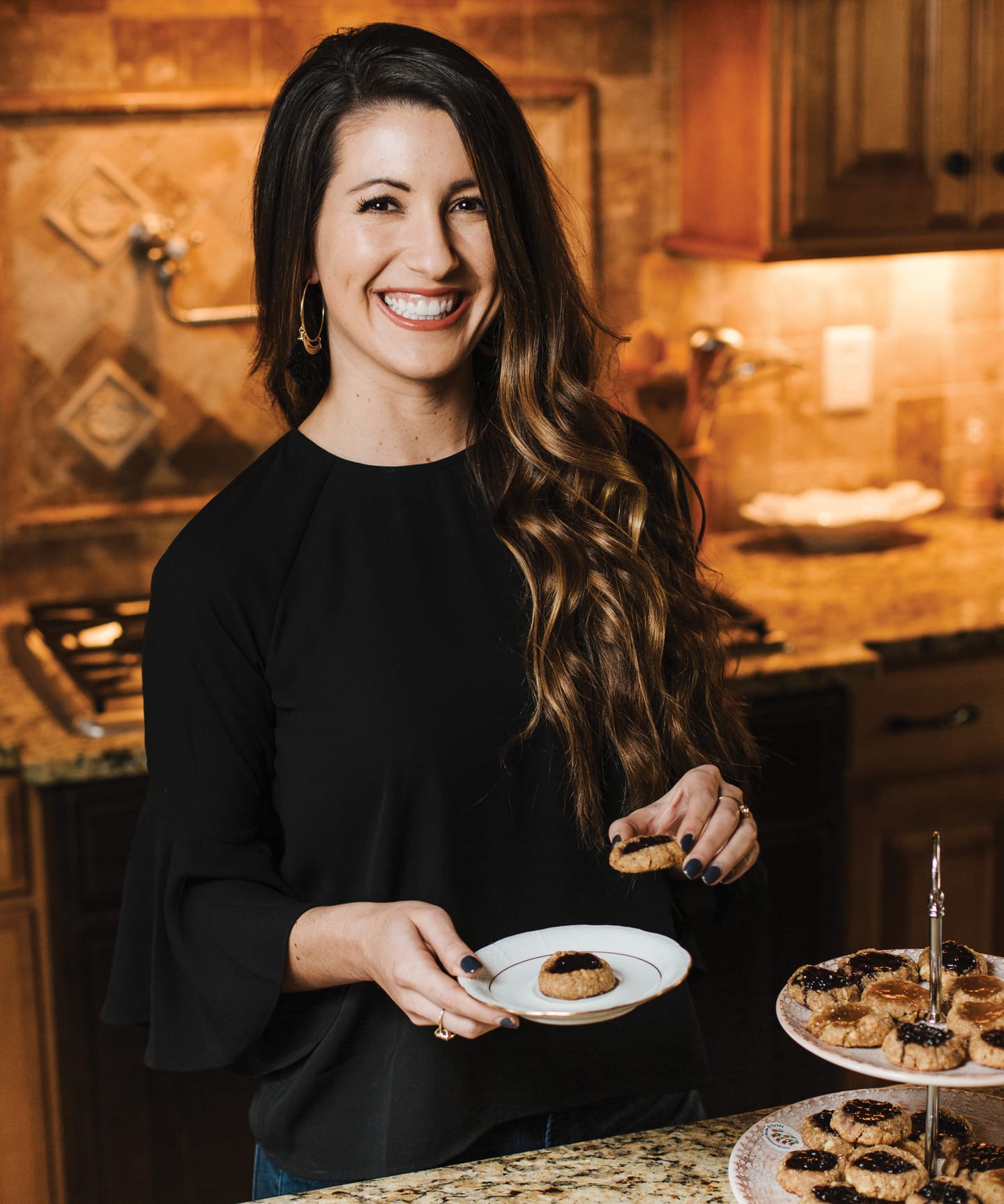 Holly Gross and her healthy thumbprint cookies in chattanooga