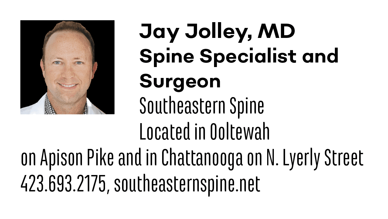 Jay Jolley, MD spine specialist and surgeon at southeastern spine in chattanooga