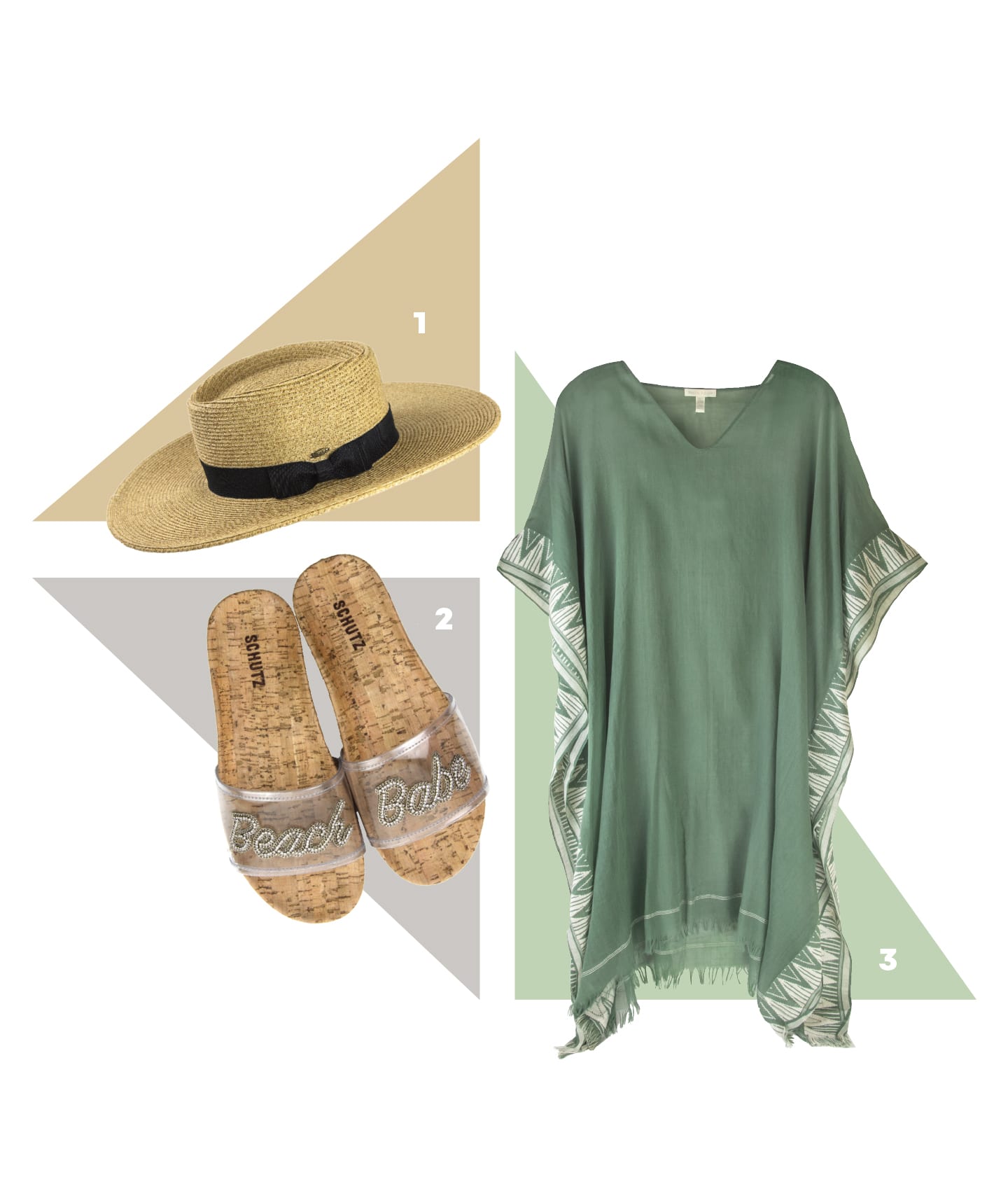 Braided Gondolier Hat by Scala Collezione, Beach Babe Sandals by Shutz, and V-Neck Poncho by Eileen Fisher in chattanooga summer beach and pool looks