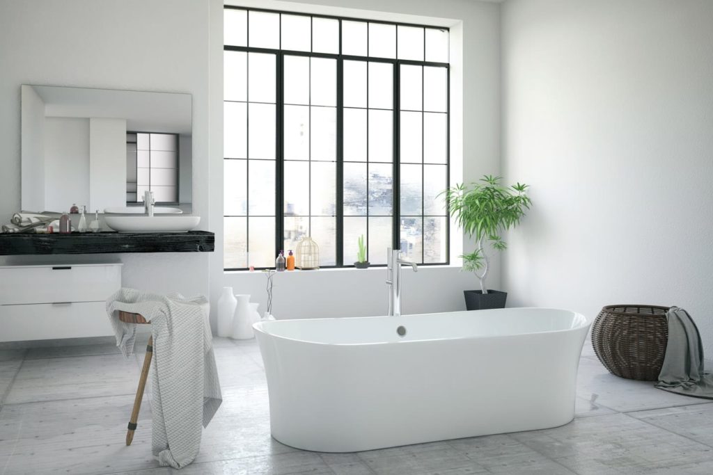 clean modern bathroom in chattanooga