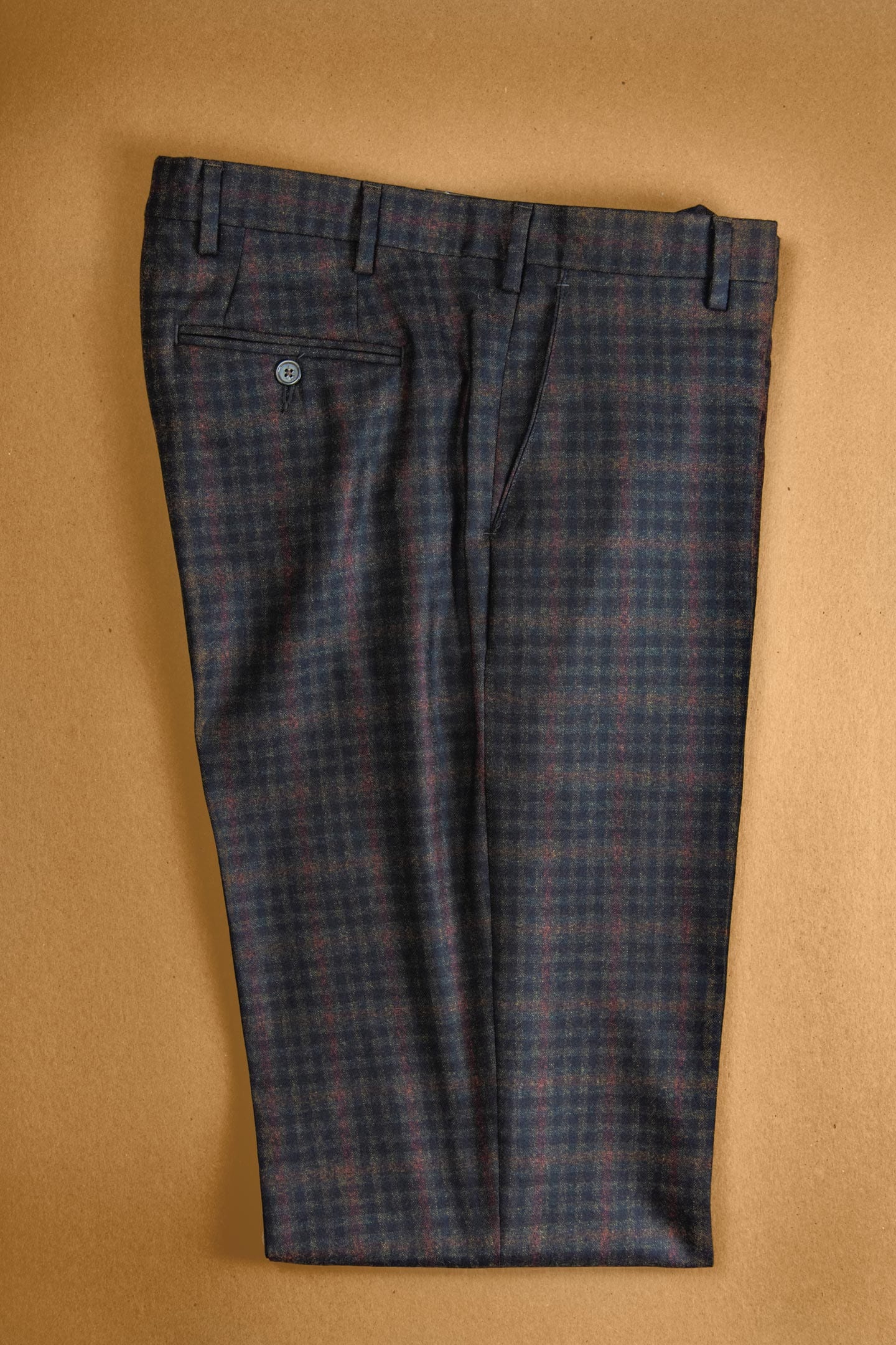 men's brown and olive checked flannel slacks in chattanooga