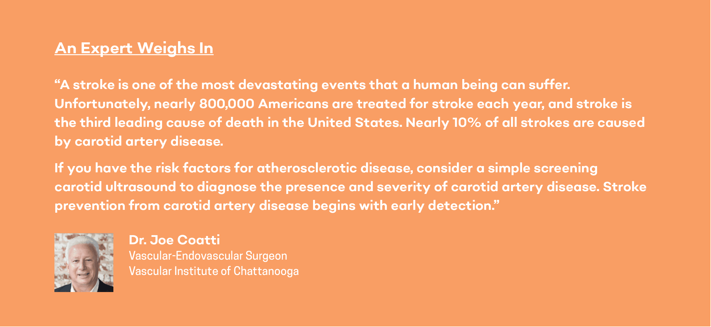 carotid artery disease expert opinion in chattanooga dr. joe coatti