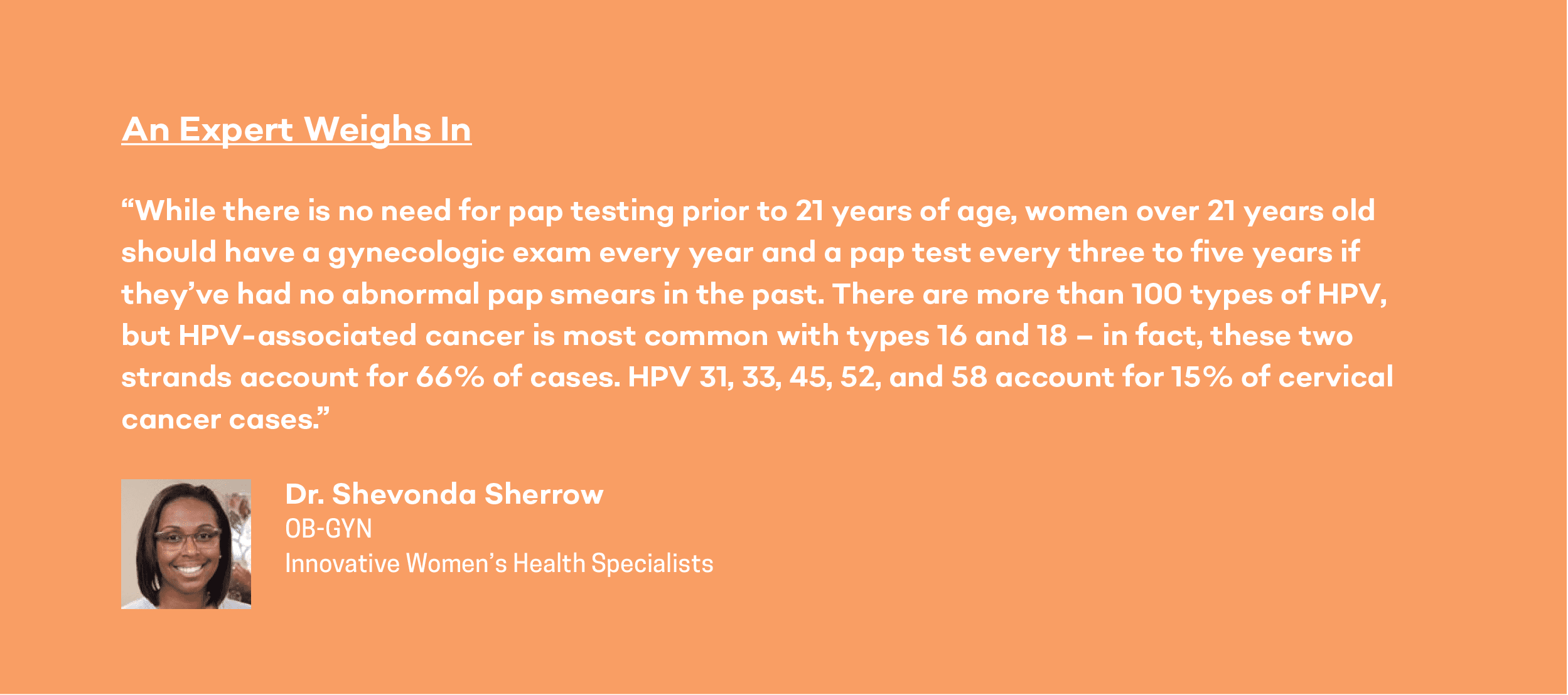expert opinion about HPV in chattanooga from Dr. Shevonda Sherrow