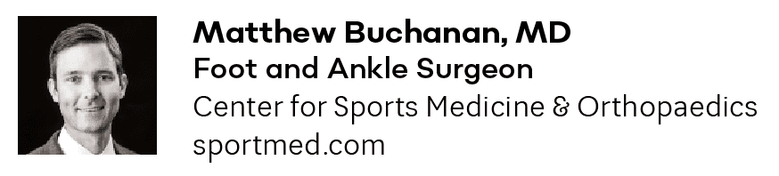 Doctor Matthew Buchanan at Center for Sports Medicine and Orthopaedics in chattanooga
