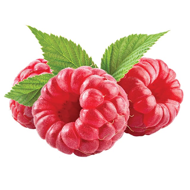 three red juicy raspberries with leaves healthy springtime foods in chattanooga seasonal fruit ask the doctor