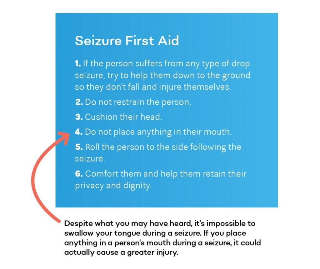 seizure first aid steps how to help someone having a seizure because of epilepsy in chattanooga