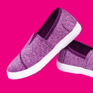 purple slip-on tennis shoes sneakers for athleisure look in chattanooga
