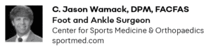 c. jason wamack foot and ankle surgeon center for sports medicine and orthopaedics chattanooga doctor
