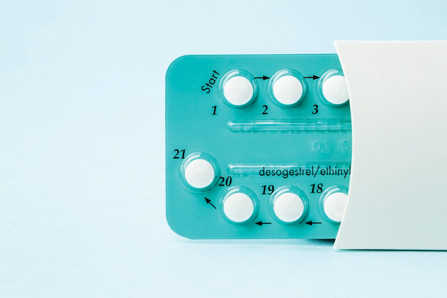 teal pack of birth control pills