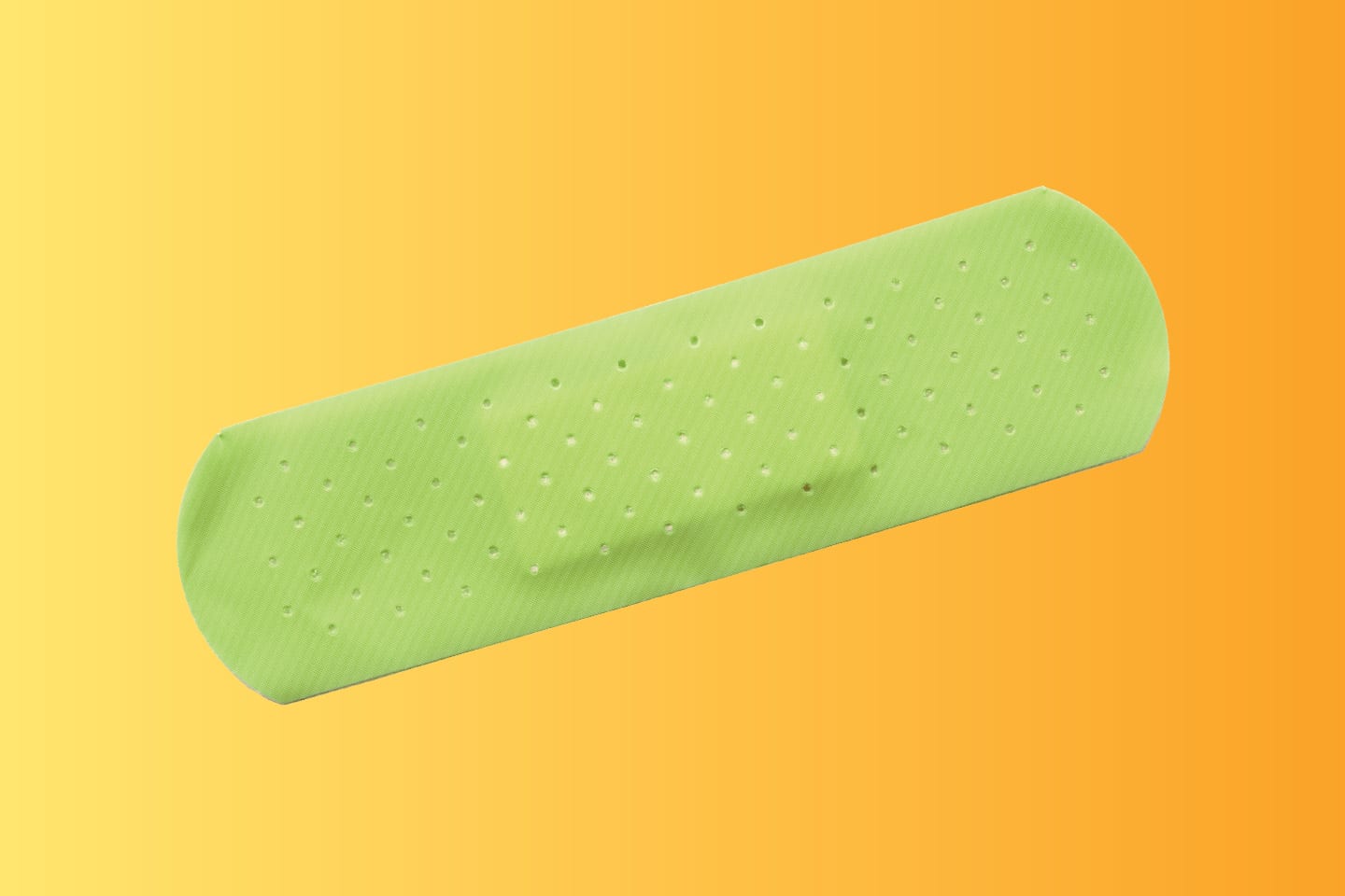 green band-aid bandage