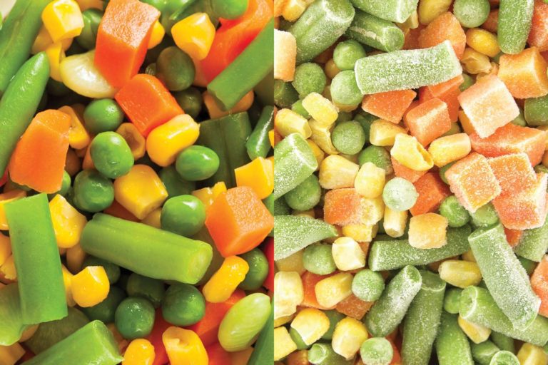 fresh and frozen mixed vegetables