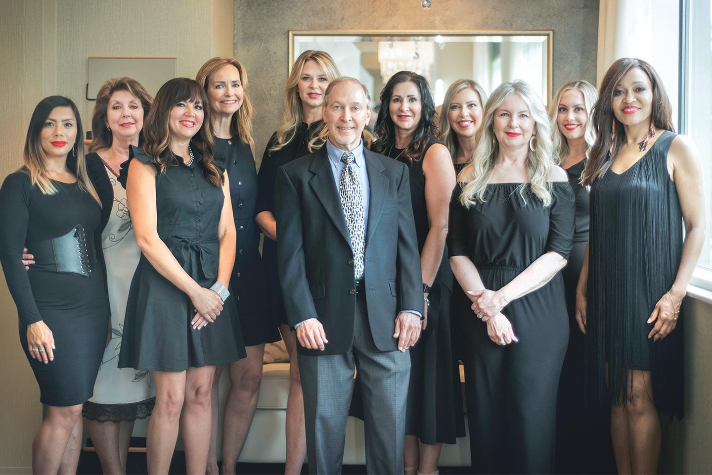 group photo of the team at center for facial rejuvenation