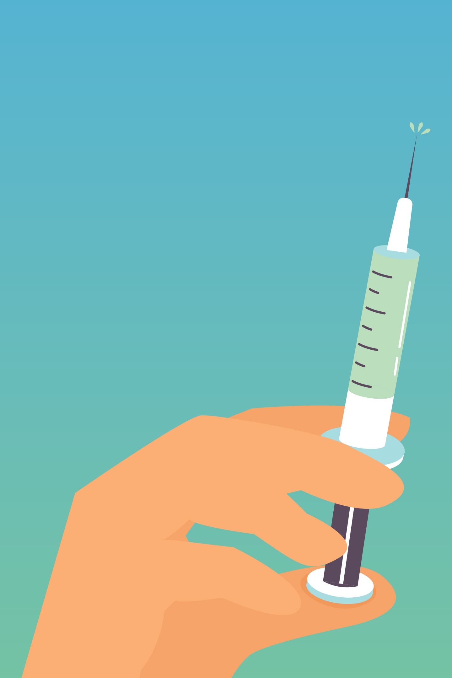 Illustration of hpv vaccine