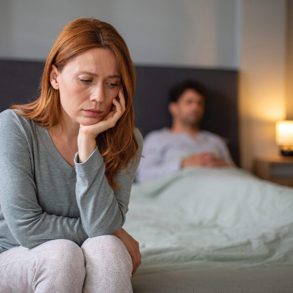woman struggling with sexual dysfunction