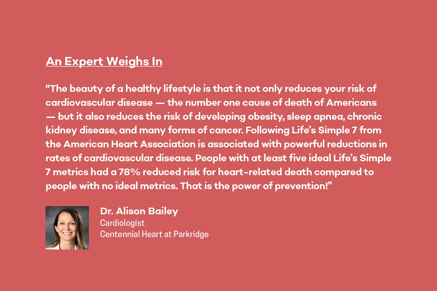 expert opinion on heart health