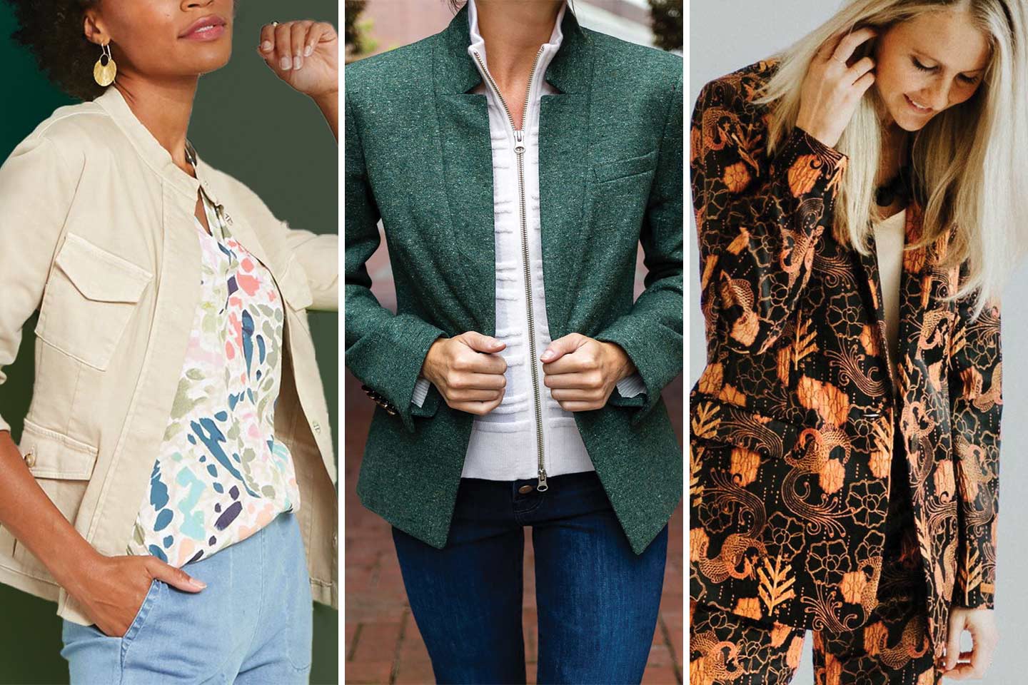 jackets and blazers from local boutiques