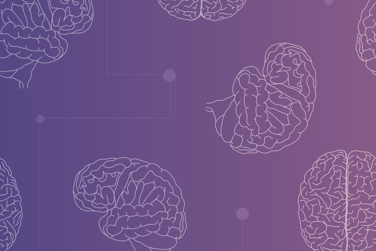 illustration of brains on a purple gradient