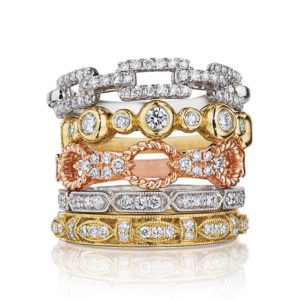 stacking rings from fink's jewelers