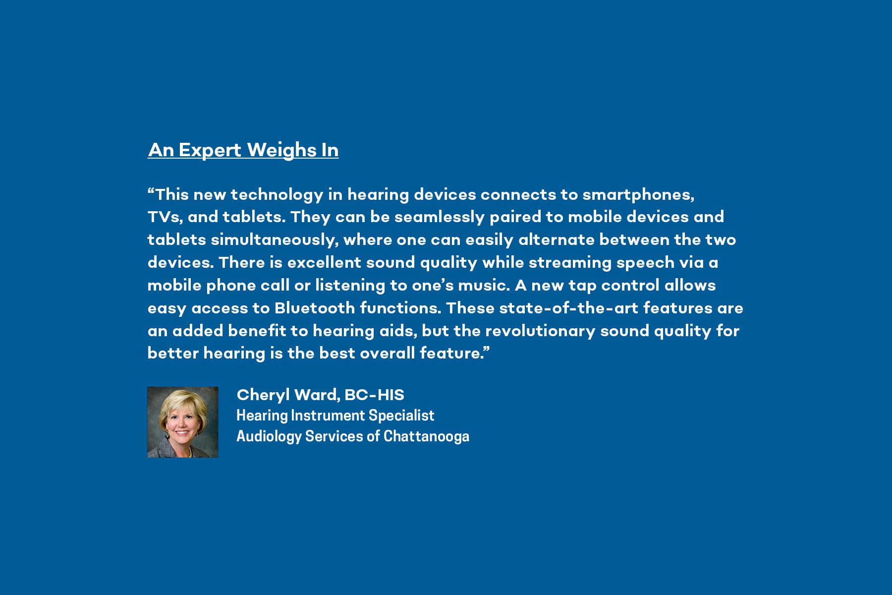 Cheryl Ward, BC-HIS shares her expert opinion on the Phonak Audéo Paradise hearing aids