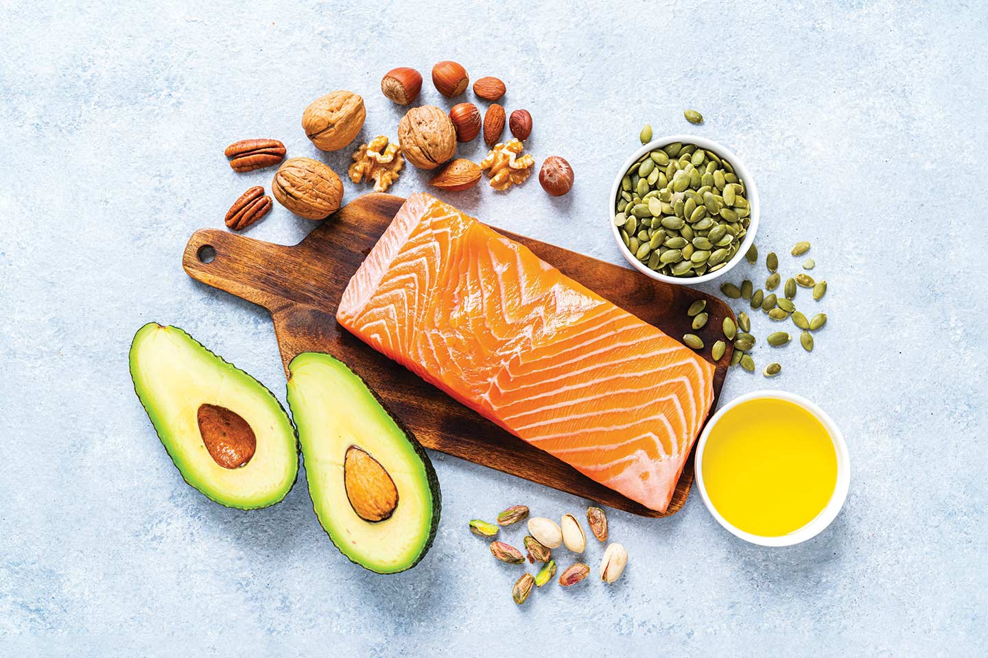 Foods with healthy fats