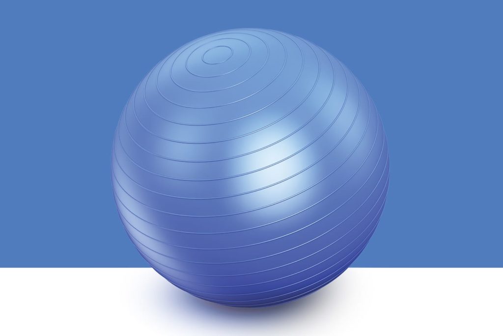 Blue stability exercise ball