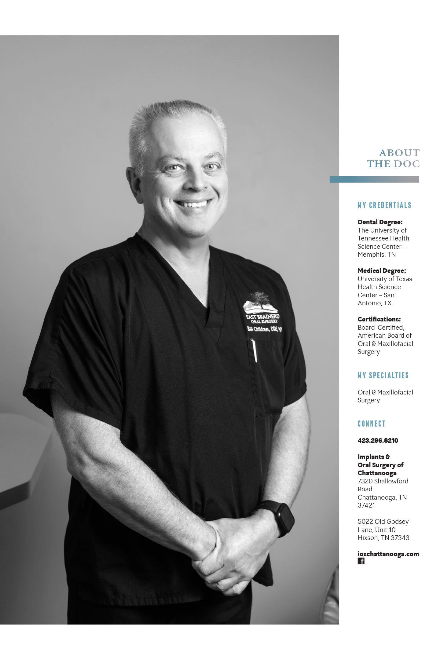 About Dr. Bill Childress at Implants and Oral Surgery of Chattanooga
