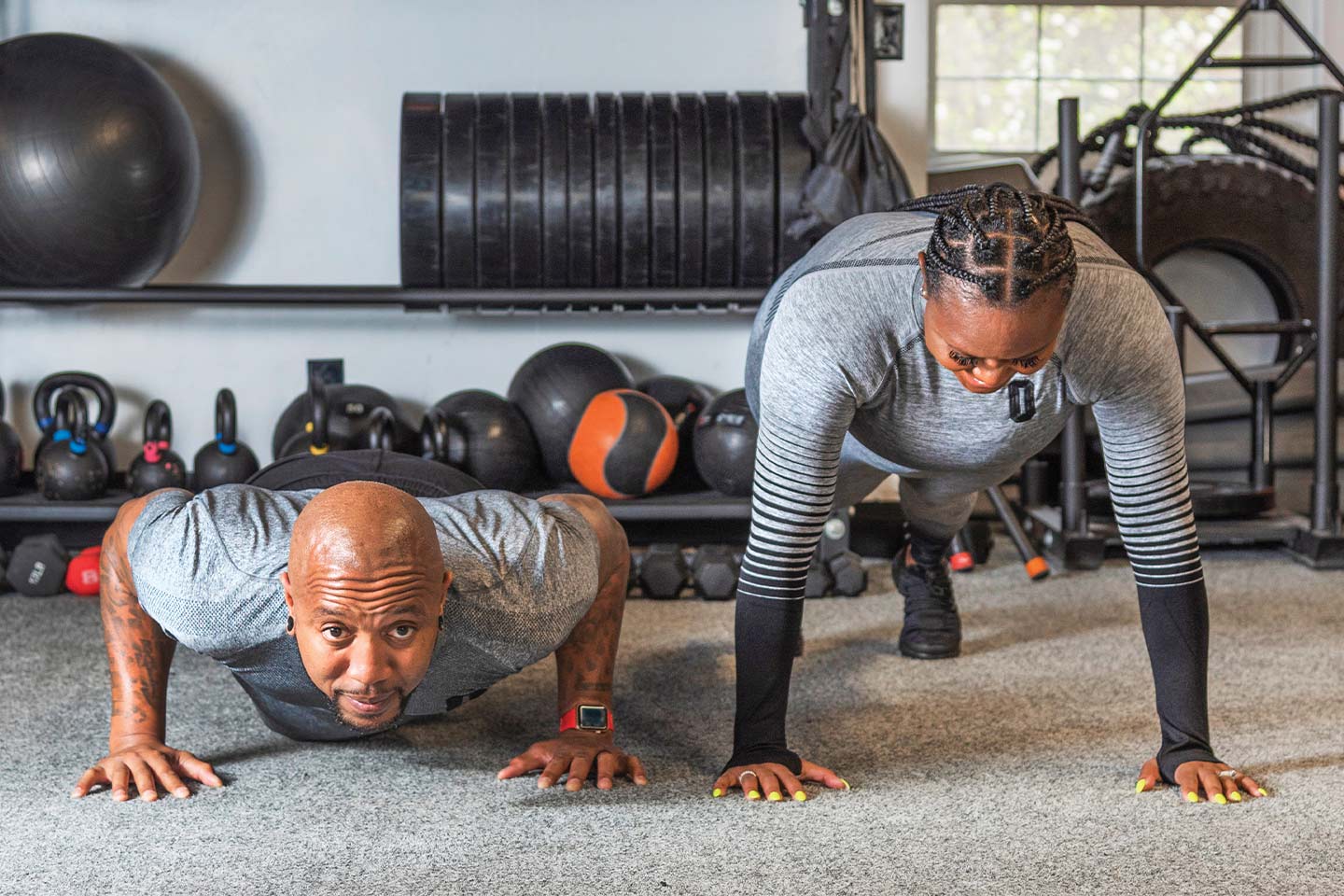 Push-up plank ladder