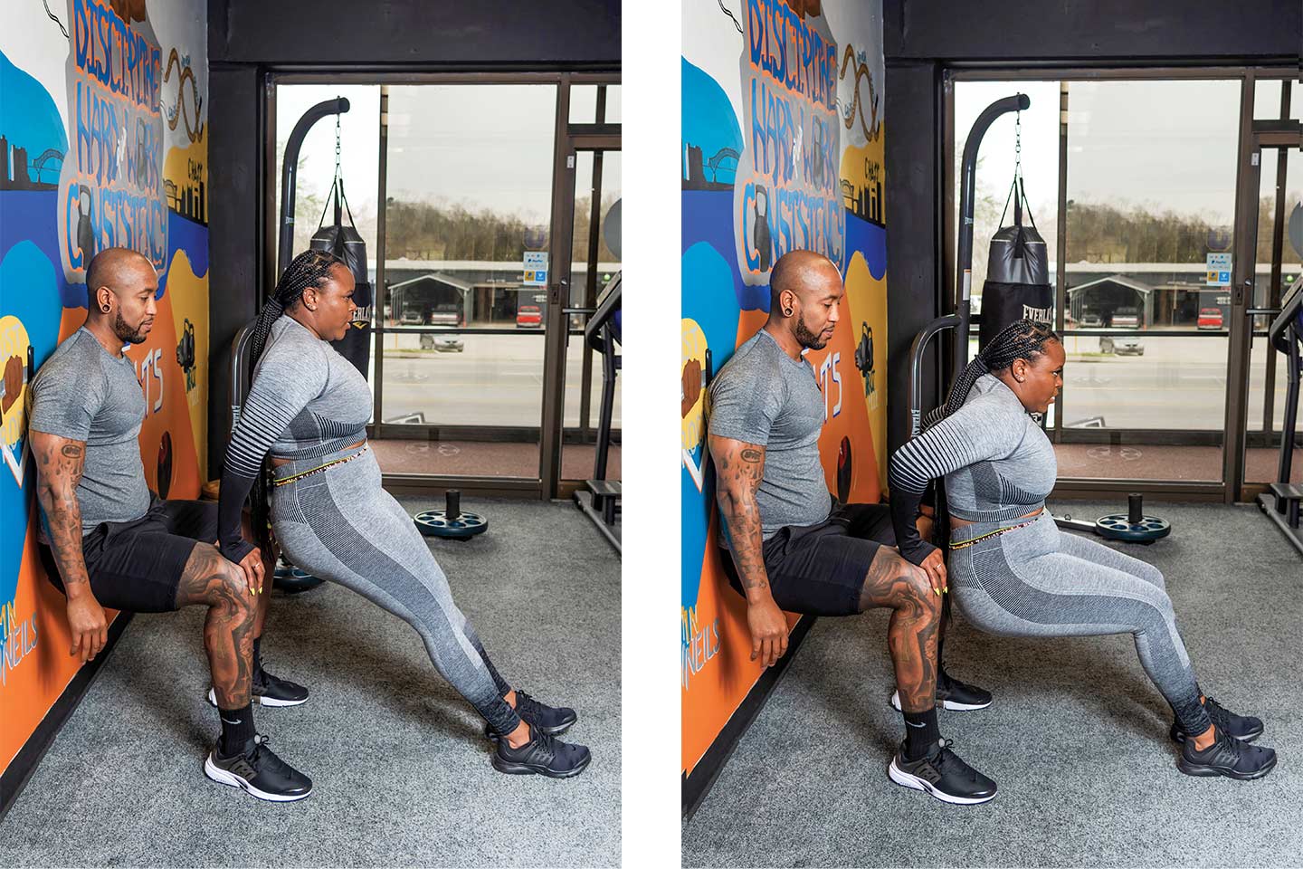 Wall-Sits and Tricep Dips